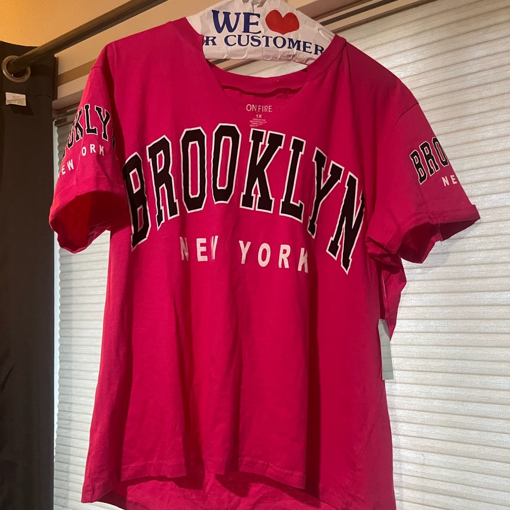 Brooklyn New York Red T-Shirt